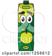 Poster, Art Print Of Green Apple Juice Carton Character