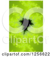 Clipart Of A Green Mandelbrot Fractal Background Royalty Free Illustration