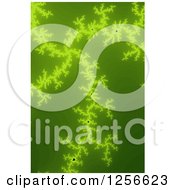 Green Mandelbrot Fractal Background