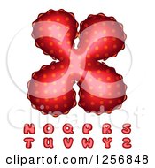 Clipart Of A Balloon Polka Dot Alphabet Letters N Through Z Royalty Free Vector Illustration