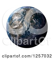 Poster, Art Print Of 3d Planet Earth On White
