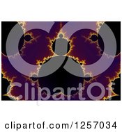Poster, Art Print Of Seamless Purple Gold And Black Mandelbrot Fractal Background