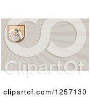 Clipart Of A Retro Photographer Shooting Business Card Design Royalty Free Illustration