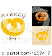 Soft Pretzels With Bakery Shop Text