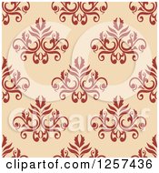 Poster, Art Print Of Seamless Pattern Background Of Floral Damask
