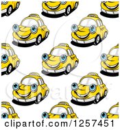 Poster, Art Print Of Seamless Pattern Background Of Happy Taxi Cabs