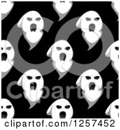 Poster, Art Print Of Seamless Pattern Background Of Ghosts