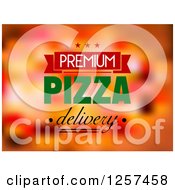 Poster, Art Print Of Premium Pizza Delivery Design