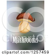 Poster, Art Print Of Mushroom And Text