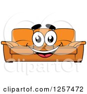 Poster, Art Print Of Happy Orange Couch