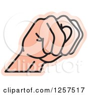 Sign Language Hand Gesturing Letter N