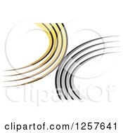 Poster, Art Print Of Yellow And Silver Swoosh Logo