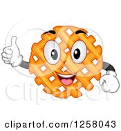 Poster, Art Print Of Happy Cross Cut French Fry Character Holding A Thumb Up