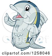 Poster, Art Print Of Happy Tuna Fish Holding A Thumb Up