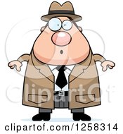 White Surprised Gasping Chubby Male Detective