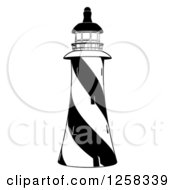 Poster, Art Print Of Black And White Striped Lighthouse