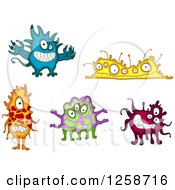 Clipart Of Monsters Royalty Free Vector Illustration