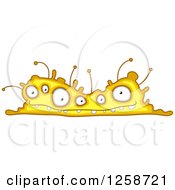 Clipart Of A Yellow Monster Royalty Free Vector Illustration