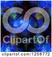 Poster, Art Print Of 3d Blue Fractal Planet