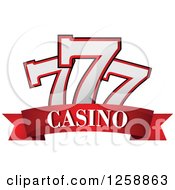 Poster, Art Print Of Triple Lucky Sevens Over Casino Text