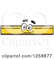Clipart Of A Happy Ruler Royalty Free Vector Illustration