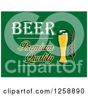 Clipart Of Beer Text Royalty Free Vector Illustration