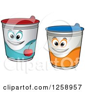 Poster, Art Print Of Happy Yogurt Characters