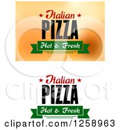Clipart Of Italian Pizza Hot And Fresh Designs Royalty Free Vector Illustration