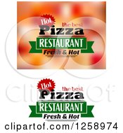 Clipart Of The Best Pizza Restaurant Fresh And Hot Designs Royalty Free Vector Illustration