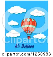 Poster, Art Print Of Hot Air Balloon Over Text And Sky