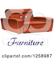 Poster, Art Print Of Happy Sofa With Furniture Text