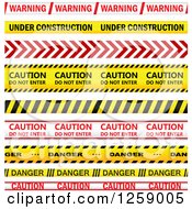 Poster, Art Print Of Red And Yellow Caution Tapes