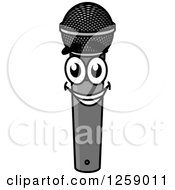 Poster, Art Print Of Happy Microphone Character