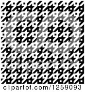 Clipart Of A Seamless Black And White Houndstooth Pattern Royalty Free Vector Illustration by Arena Creative