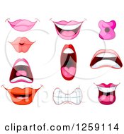 Poster, Art Print Of Mouths And Lips