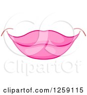 Clipart Of A Womans Pink Lips Royalty Free Vector Illustration by Pushkin