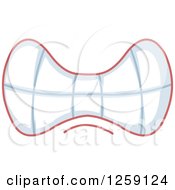 Clipart Of Clenched Teeth Royalty Free Vector Illustration