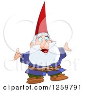 Poster, Art Print Of Happy Senior Male Gnome