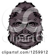 Poster, Art Print Of Happy Gorilla Head Mascot