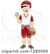 Poster, Art Print Of Boy Baseball Pitcher