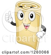 Poster, Art Print Of Roll Of Foam Character Giving A Thumb Up