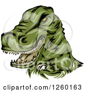 Poster, Art Print Of Green Dinosaur Mascot