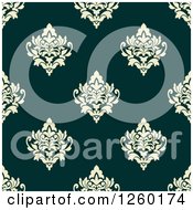 Poster, Art Print Of Seamless Pattern Background Of Vintage Damask Floral