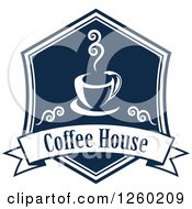 Poster, Art Print Of Navy Blue Coffee House Design