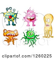 Clipart Of Monsters Royalty Free Vector Illustration