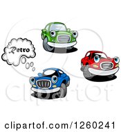 Poster, Art Print Of Red Green And Blue Car Characters