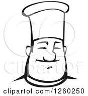 Clipart Of A Black And White Happy Male Chef Royalty Free Vector Illustration by Vector Tradition SM