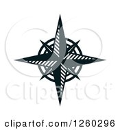 Poster, Art Print Of Black And White Compass Rose