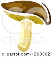 Clipart Of A Mushroom And Text Royalty Free Vector Illustration