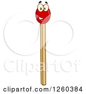 Happy Match Stick Character